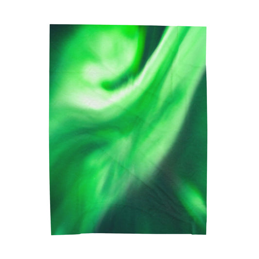 Aurora Borealis Corona Pattern Velveteen Plush Blanket