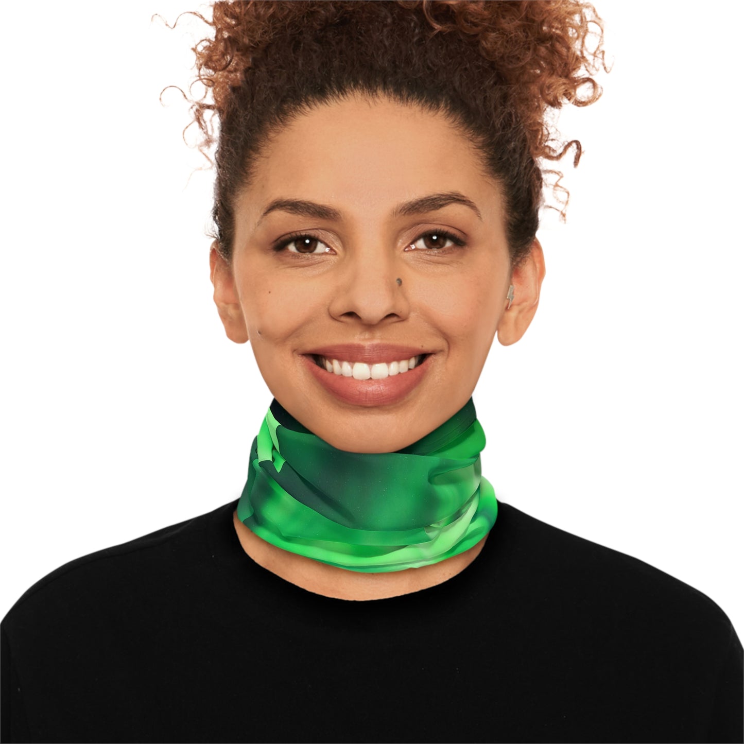 Aurora Borealis Corona Pattern Lightweight Neck Gaiter