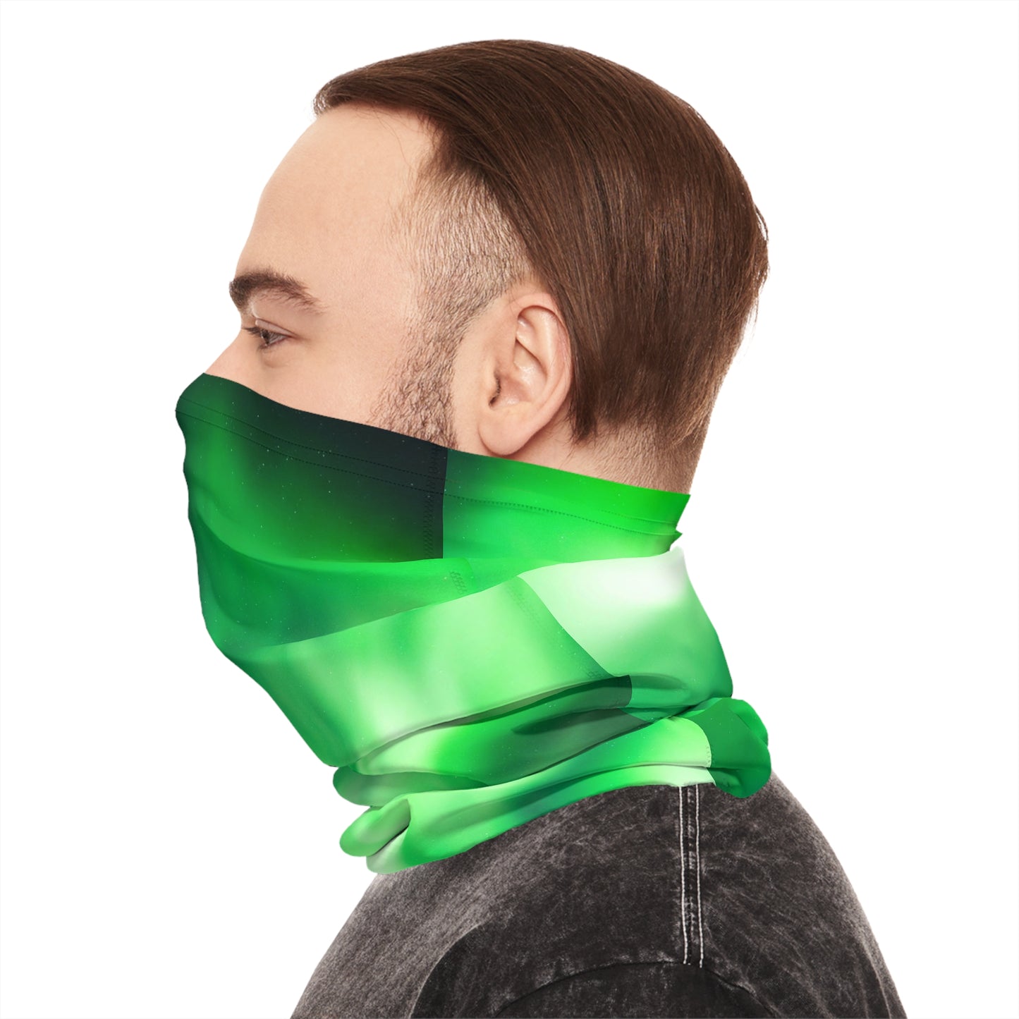 Aurora Borealis Corona Pattern Lightweight Neck Gaiter