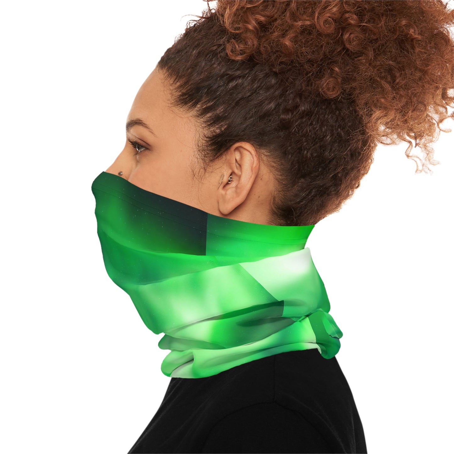 Aurora Borealis Corona Pattern Lightweight Neck Gaiter