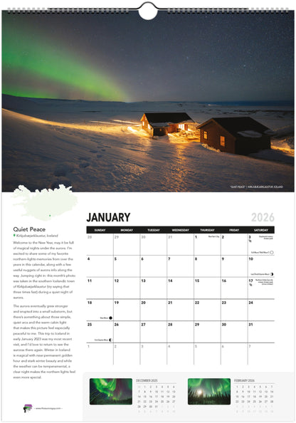 Awesome Auroras - 2026 Calendar (International Version)
