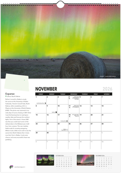 Awesome Auroras - 2026 Calendar (International Version)