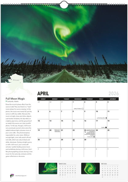 Awesome Auroras - 2026 Calendar (International Version)