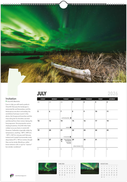 Awesome Auroras - 2026 Calendar (International Version)
