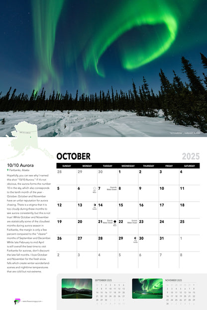 Awesome Auroras - 2025 Calendar