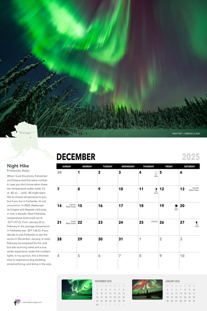 Awesome Auroras - 2025 Calendar