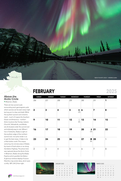 Awesome Auroras - 2025 Calendar