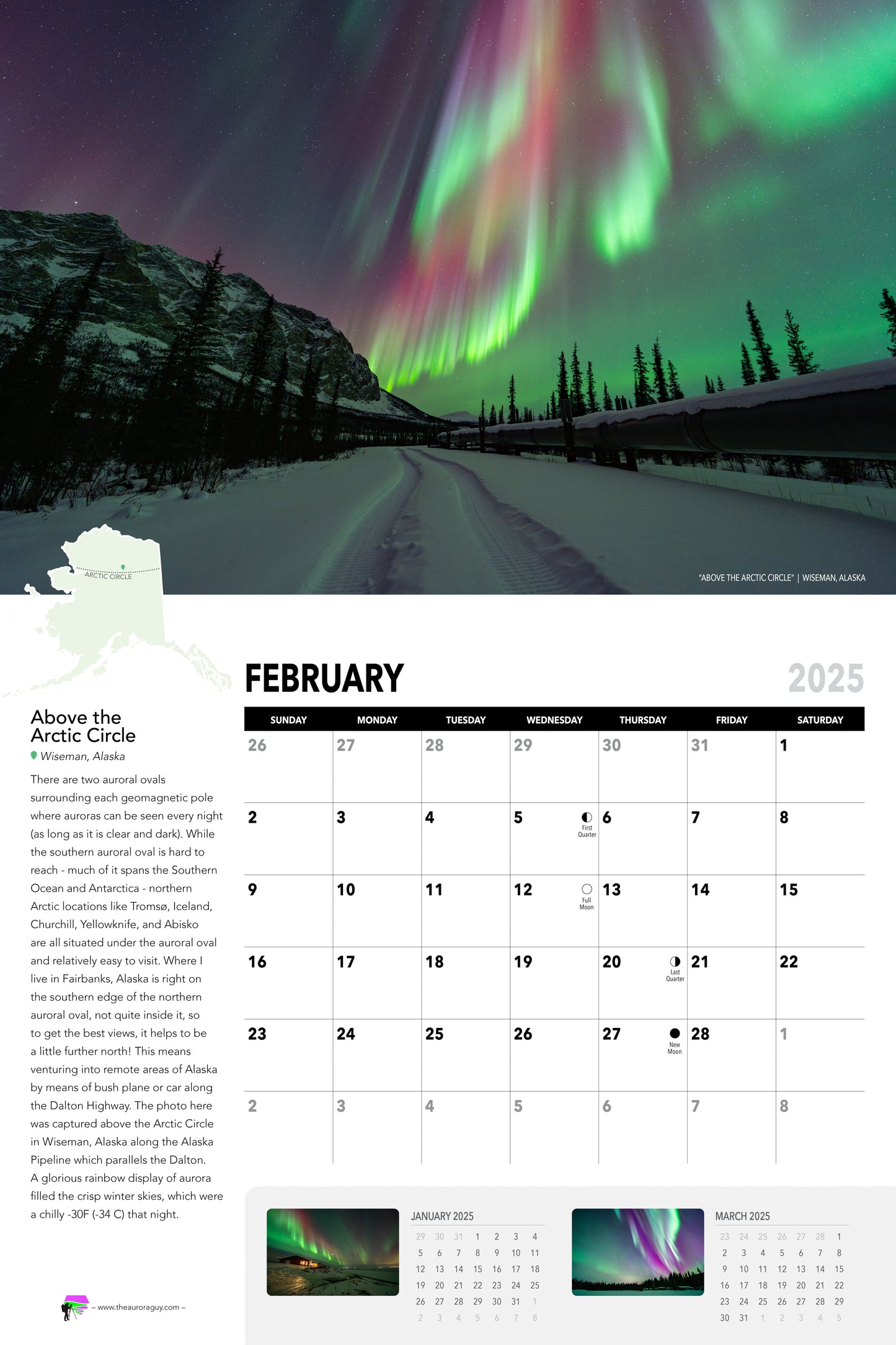 Awesome Auroras - 2025 Calendar (International Version)