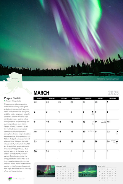 Awesome Auroras - 2025 Calendar