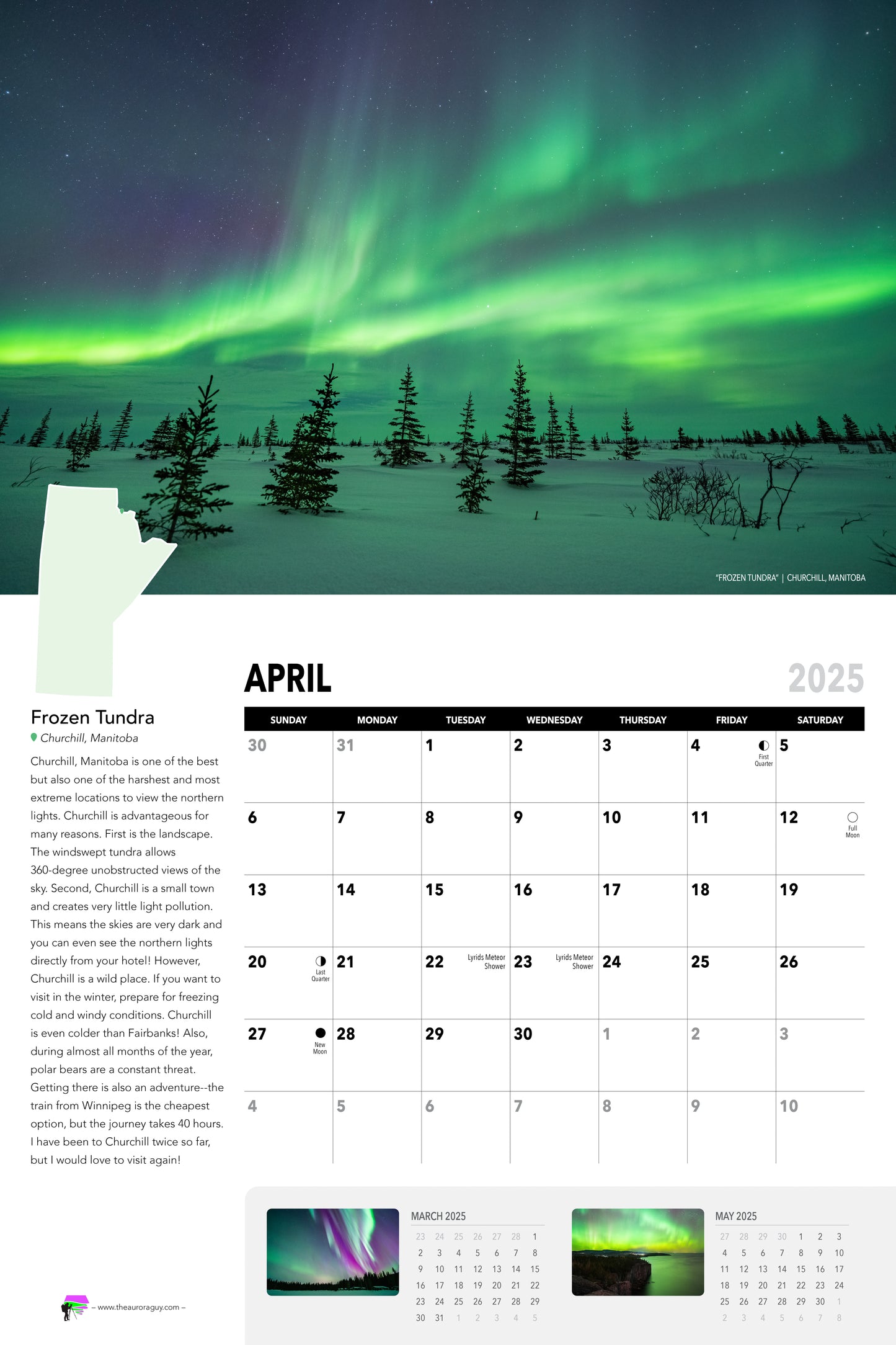 Awesome Auroras - 2025 Calendar