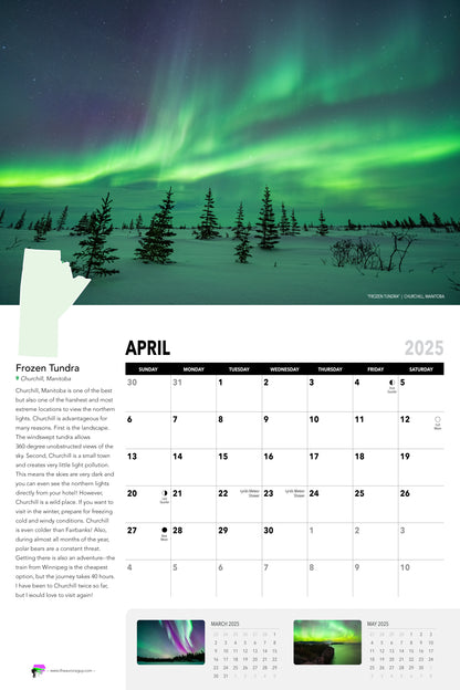 Awesome Auroras - 2025 Calendar (International Version)