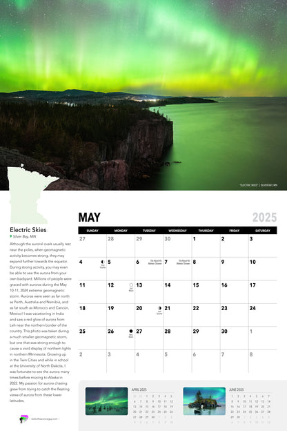 Awesome Auroras - 2025 Calendar (International Version)